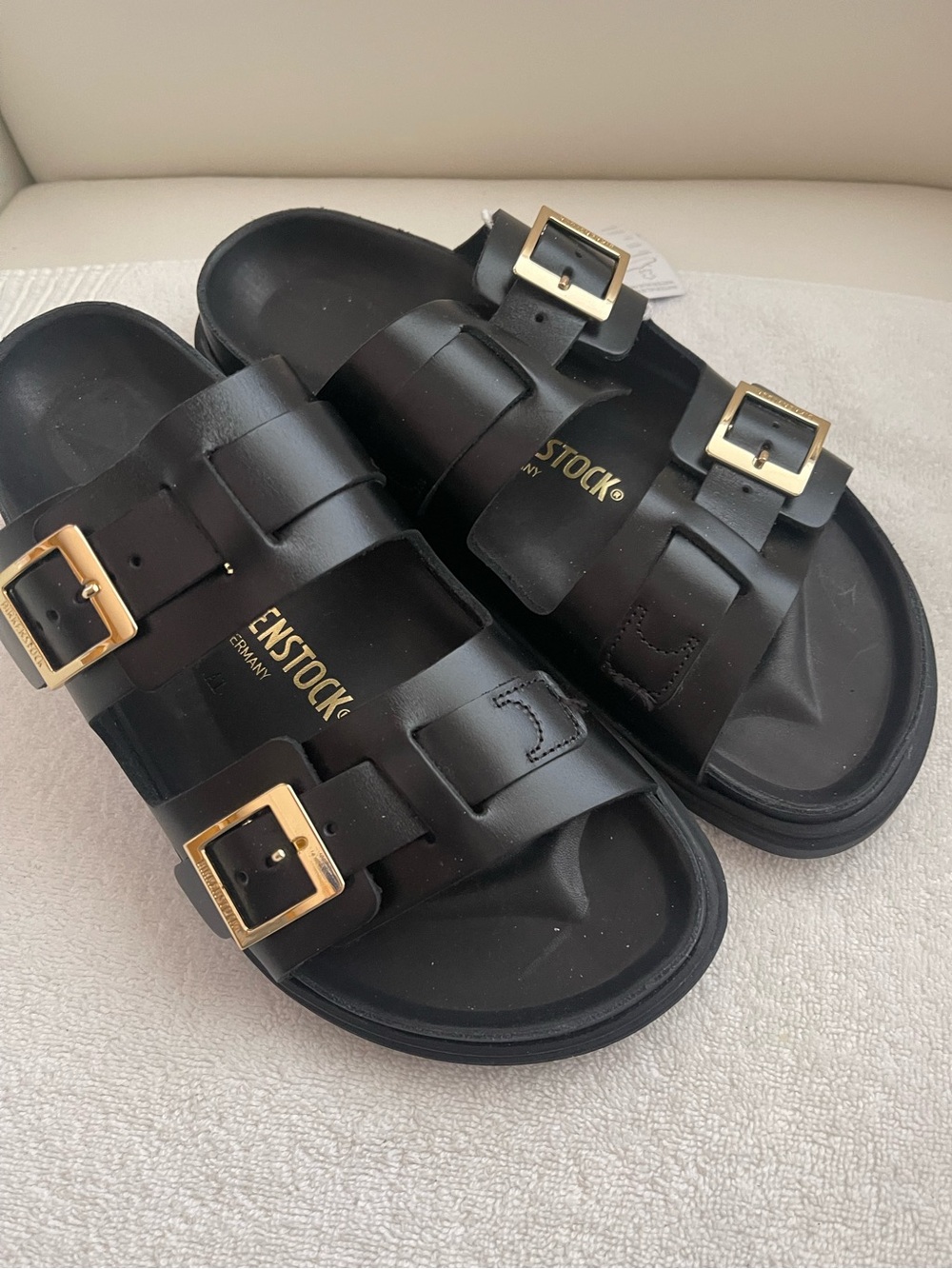 NWT BIRKENSTOCK St. Barths Natural Leather Sandals - Picture 3 of 12